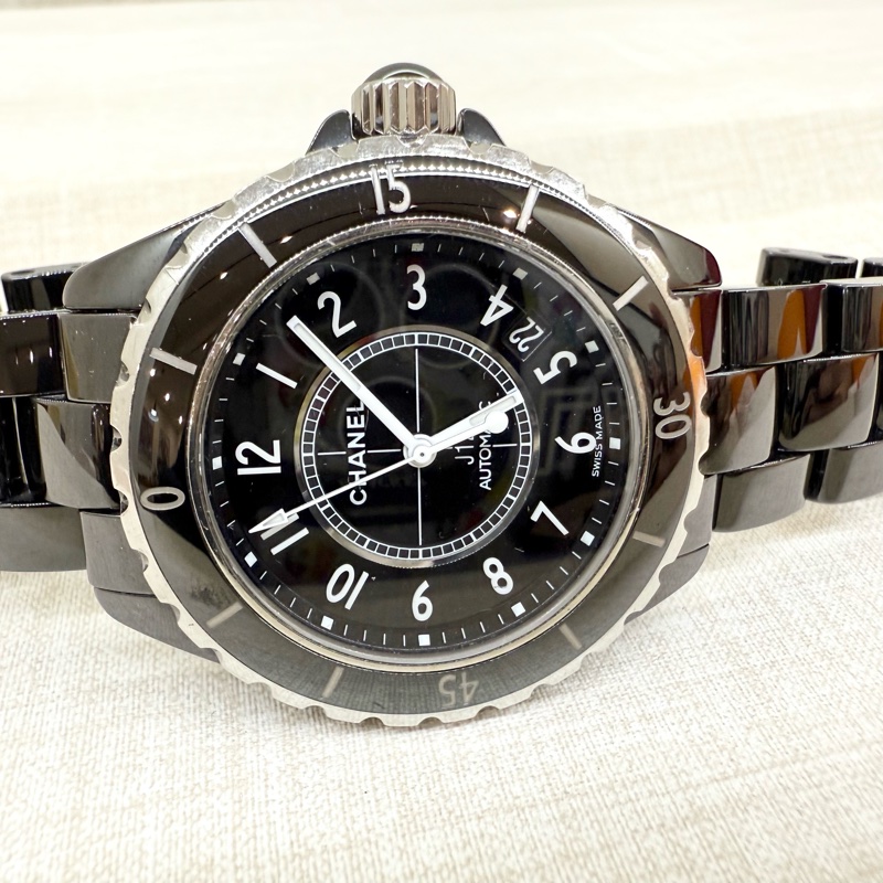 CHANEL黑色J12腕錶38MM/H0685-4