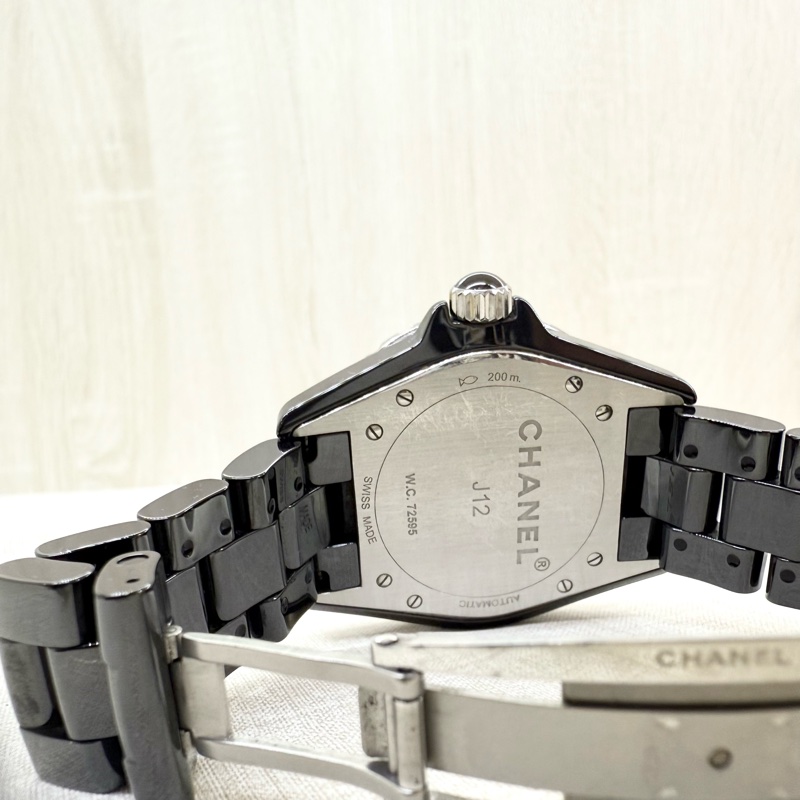 CHANEL黑色J12腕錶38MM/H0685-7