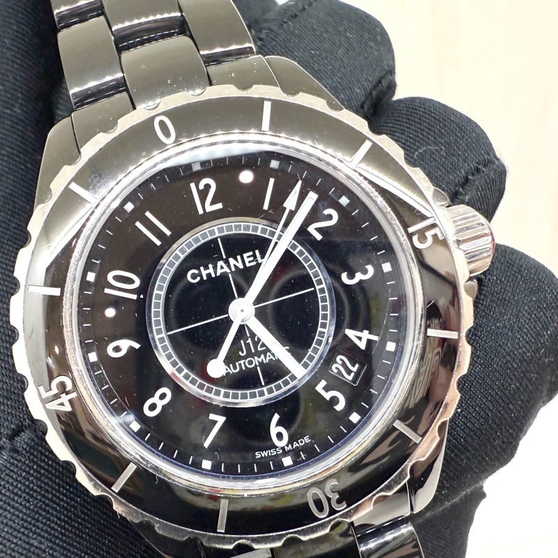 CHANEL黑色J12腕錶38MM/H0685-10