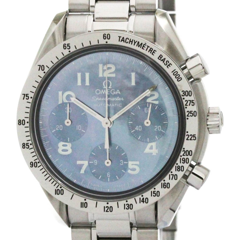 歐米茄超霸系列自動藍寶石水晶鋼男錶 3502.73-0