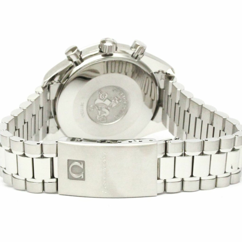 歐米茄超霸系列自動藍寶石水晶鋼男錶 3502.73-4