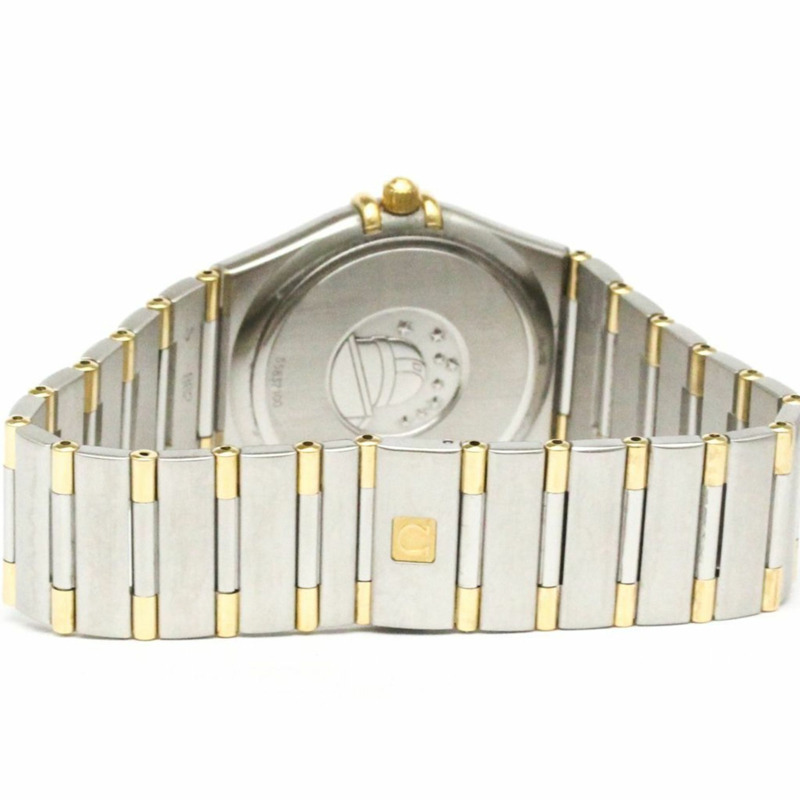 歐米茄星座系列18K金精鋼石英男士腕錶1312.30拋光款-4