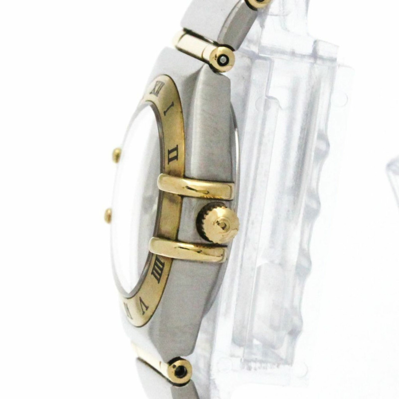 歐米茄星座系列鑲鑽珍珠貝母錶盤女士腕錶 1262.75 拋光-3