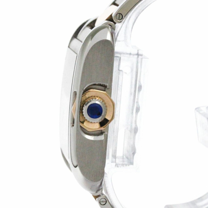 卡地亞 Tank Anglaise LM 鑲鑽 18K 玫瑰金精鋼男女通用腕錶 WT100025-3