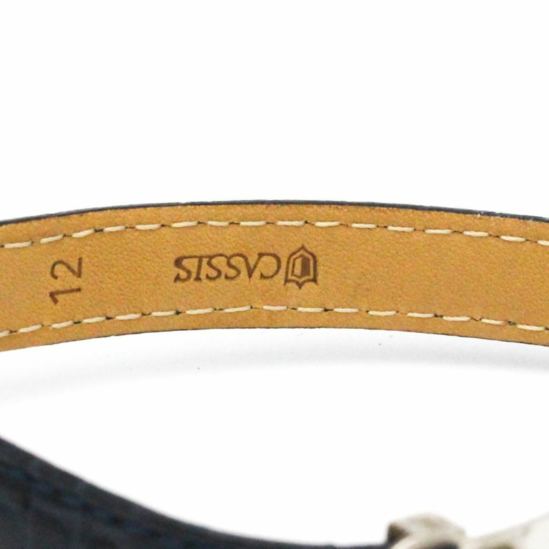 卡地亞 Must Colisee 925銀皮革石英女士腕錶-6