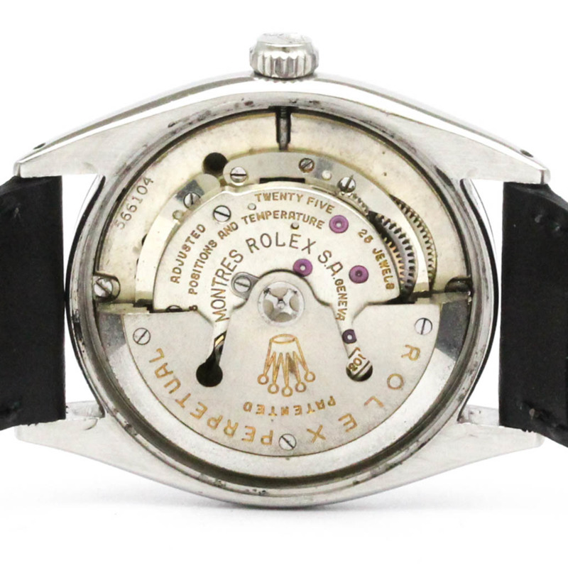 勞力士蠔式恆動不鏽鋼自動男士腕錶 6564 復古款-5