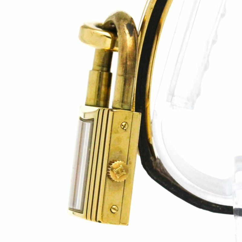 愛馬仕 Kelly 女士腕錶，鍍金皮革錶帶，石英機芯-3