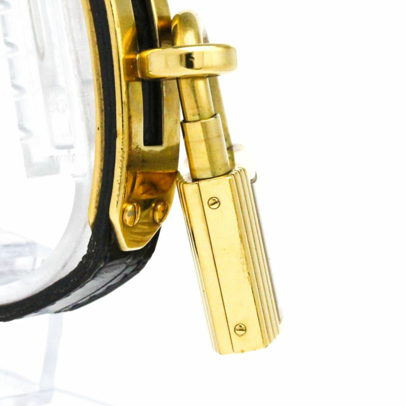 愛馬仕 Kelly 女士腕錶，鍍金皮革錶帶，石英機芯-7