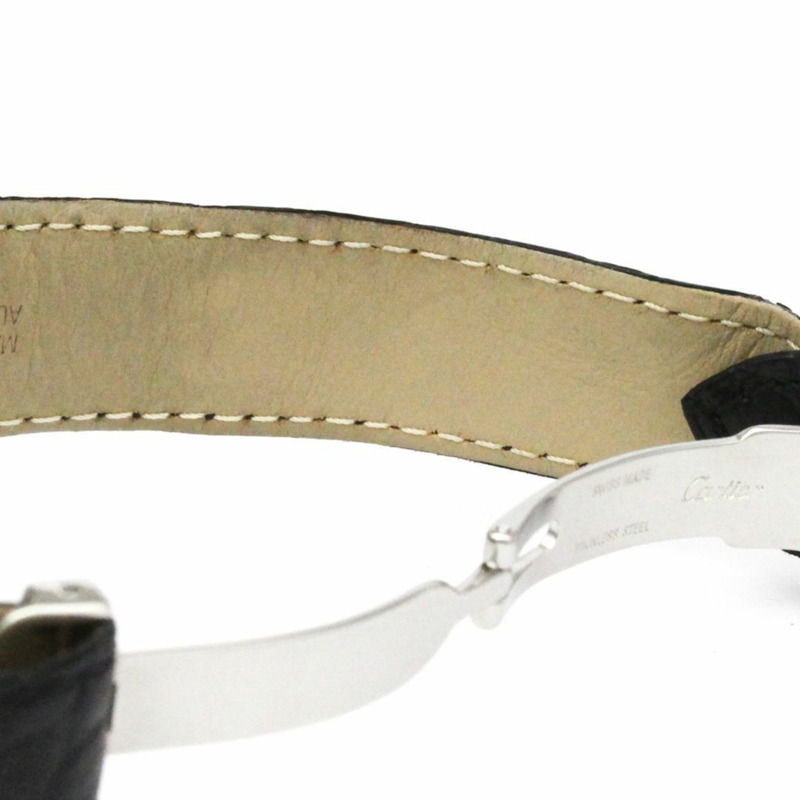 卡地亞 Ronde Solo LM 精鋼皮革石英男士腕錶 W6700255 拋光-6