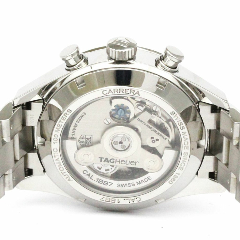 TAG HEUER 豪雅卡萊拉系列 Calibre 1887 計時碼錶 精鋼腕錶 CAR2110 拋光款-6