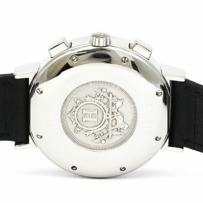 愛馬仕 Nomade 計時碼錶 精鋼自動石英男士腕錶 NO1.910 拋光-5