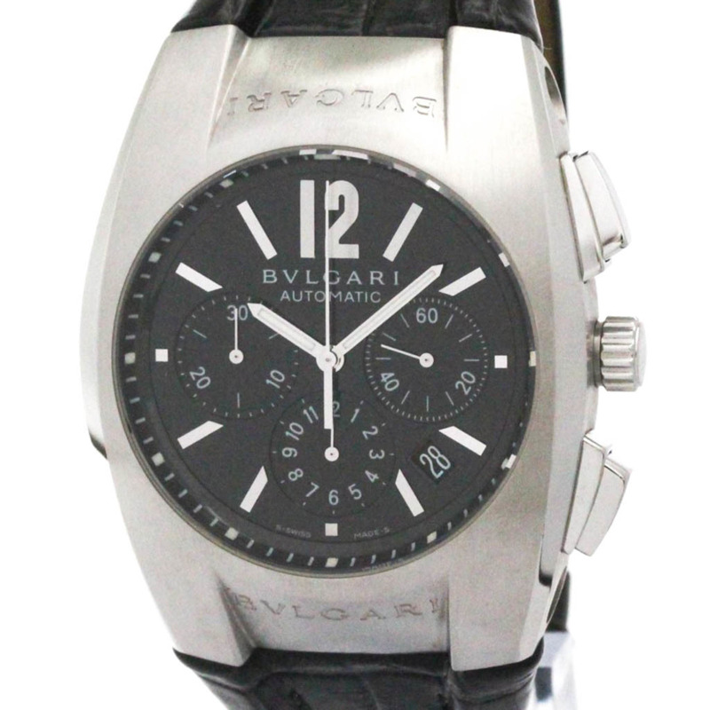 寶格麗 Ergon 計時碼錶精鋼自動腕錶 EG40SCH 拋光-0