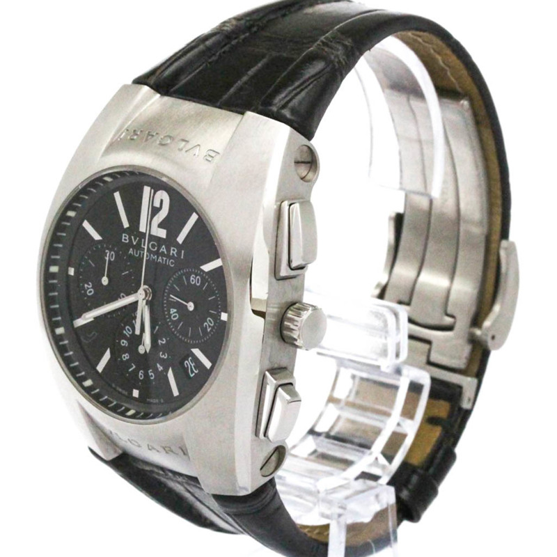 寶格麗 Ergon 計時碼錶精鋼自動腕錶 EG40SCH 拋光-1