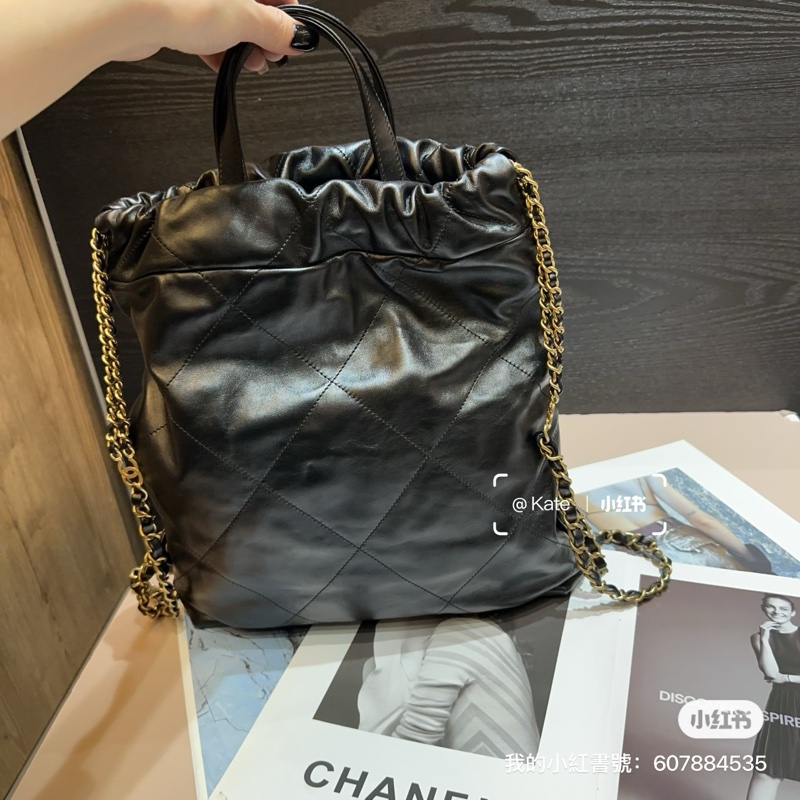 Chanel 22垃圾袋 手提後背包-1