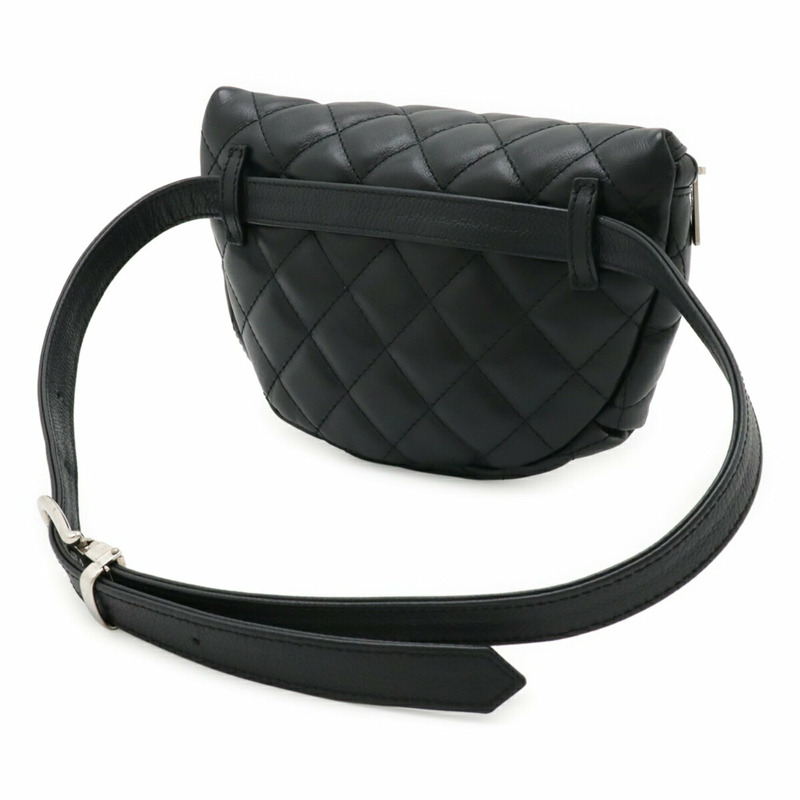 香奈兒 Matelasse 腰包，貼身腰包，非賣品，員工專用，皮革，黑色-2