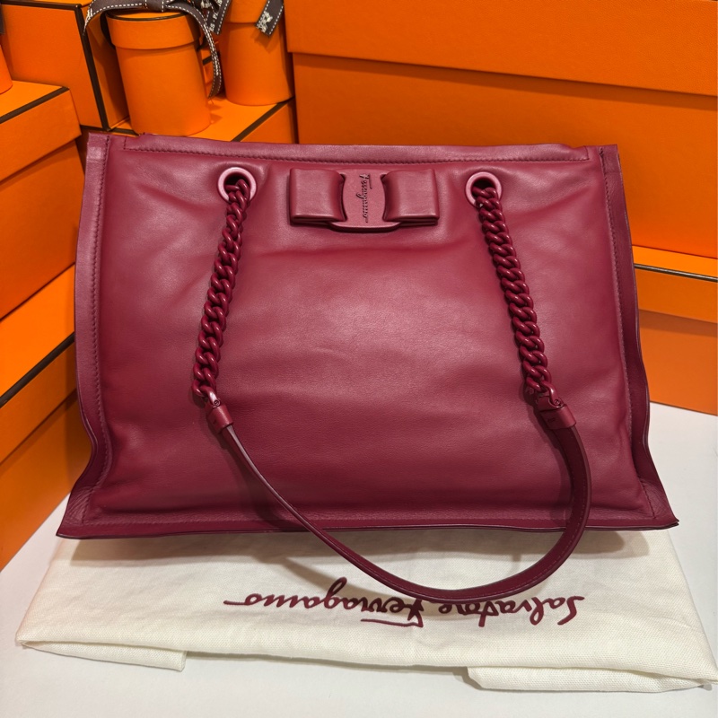 Salvatore Ferragamo 菲拉格慕牛皮雲朵包 🎀 大出清衣櫥-0