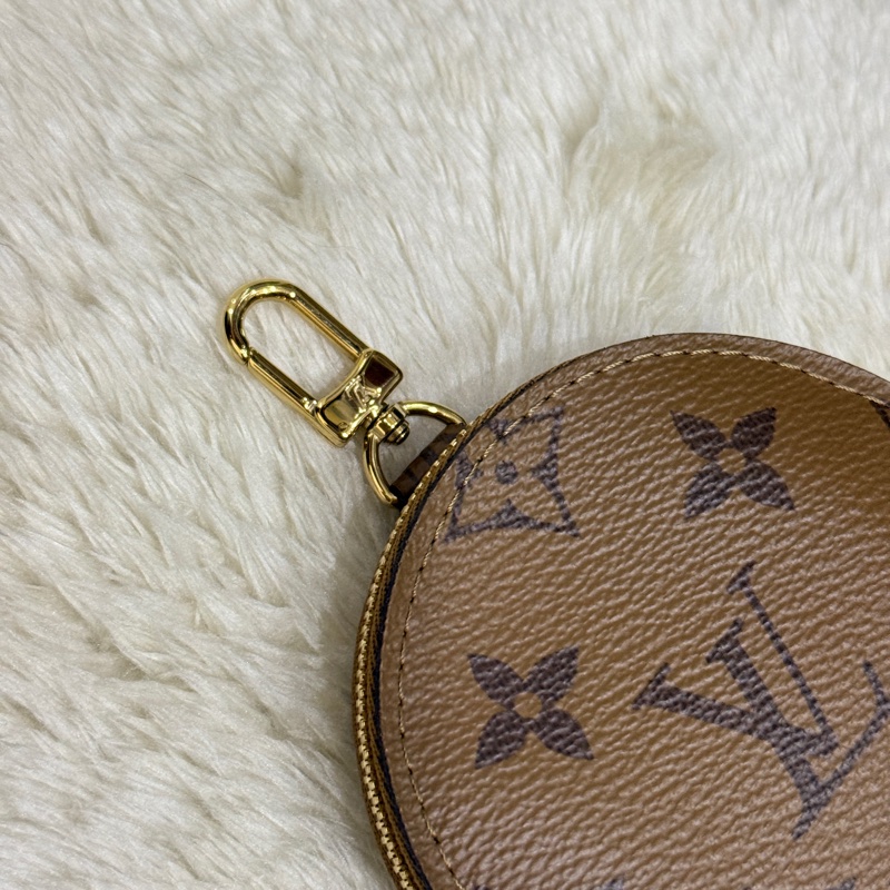 免鑑定費至12/31🉐未使用95新✨LV晶片款Louis vuitton可掛式拉鍊零錢包 掛飾 配件 老花-8