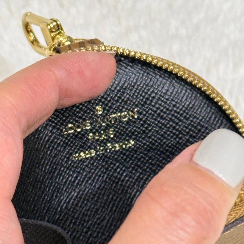 免鑑定費至12/31🉐未使用95新✨LV晶片款Louis vuitton可掛式拉鍊零錢包 掛飾 配件 老花-9