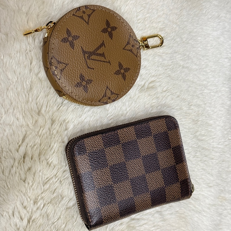 免鑑定費至12/31🉐未使用95新✨LV晶片款Louis vuitton可掛式拉鍊零錢包 掛飾 配件 老花-10