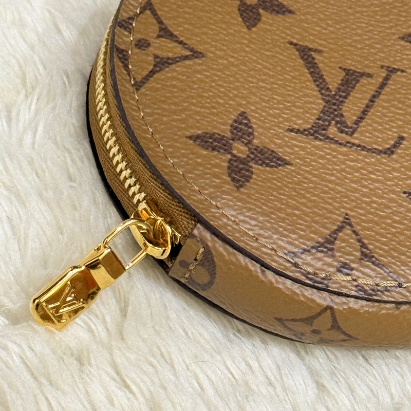 免鑑定費至12/31🉐未使用95新✨LV晶片款Louis vuitton可掛式拉鍊零錢包 掛飾 配件 老花-23