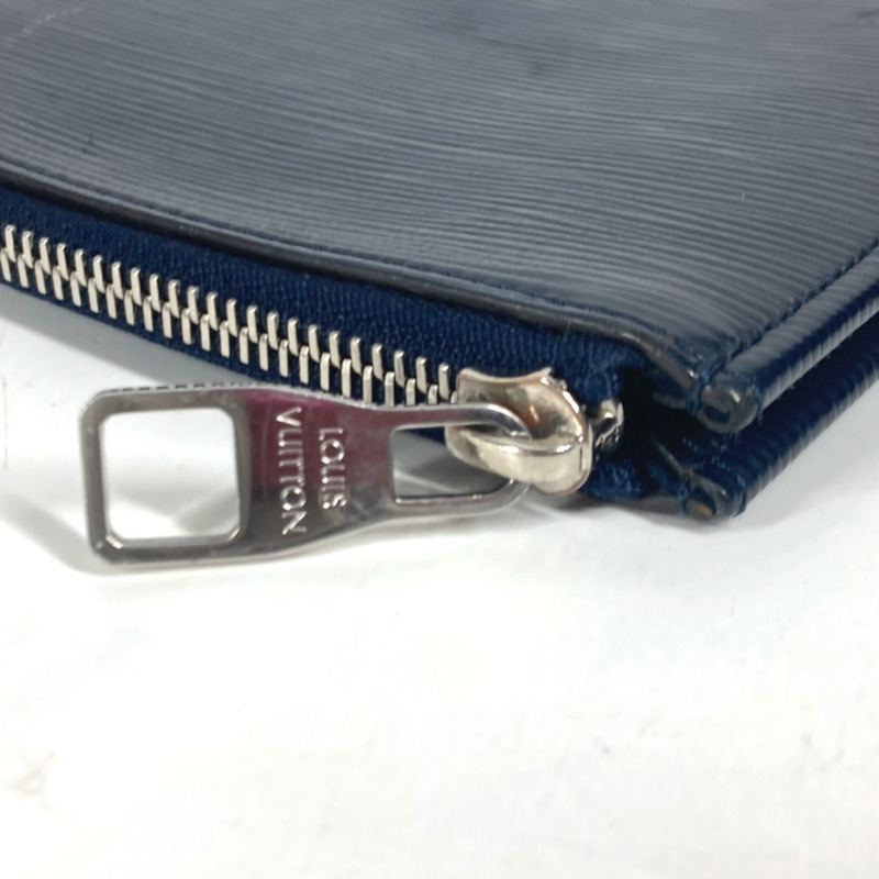路易威登 M58820 Epi Pochette Jour GM 第二手拿包 L 型拉鍊手拿包 皮革 男女 藍色-4