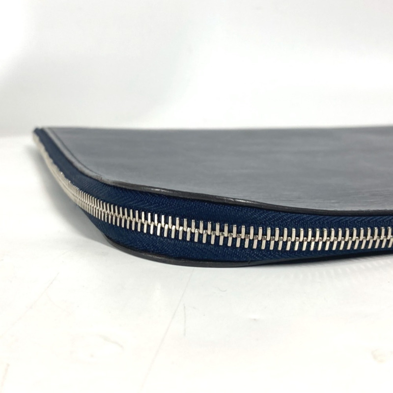 路易威登 M58820 Epi Pochette Jour GM 第二手拿包 L 型拉鍊手拿包 皮革 男女 藍色-5