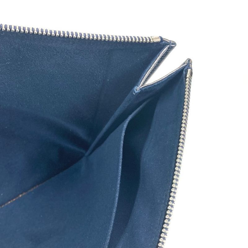 路易威登 M58820 Epi Pochette Jour GM 第二手拿包 L 型拉鍊手拿包 皮革 男女 藍色-9