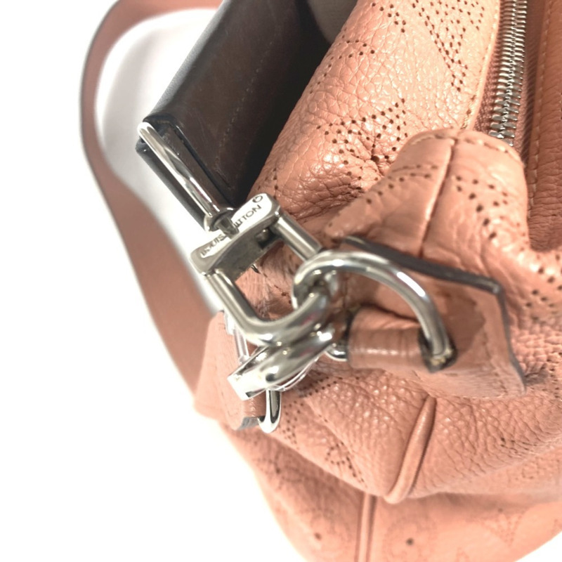 路易威登 M94276 Monogram Mahina Selene PM 斜背包/手提包/兩用單肩包/女士真皮包/玫瑰粉色-11