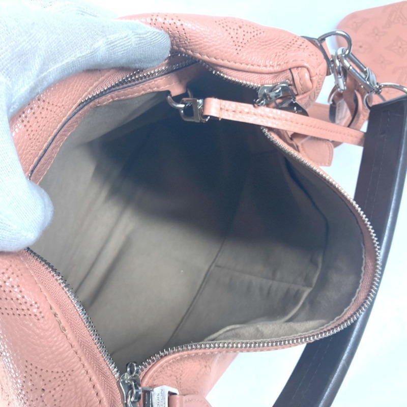 路易威登 M94276 Monogram Mahina Selene PM 斜背包/手提包/兩用單肩包/女士真皮包/玫瑰粉色-15