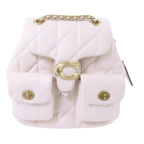 COACH 牛皮皮革Rucksack金扣背包