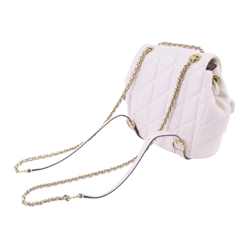 COACH 牛皮皮革Rucksack金扣背包-7