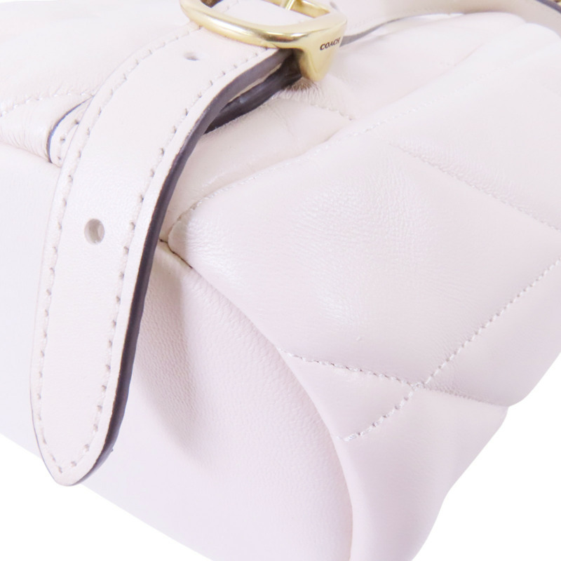 COACH 牛皮皮革Rucksack金扣背包-13