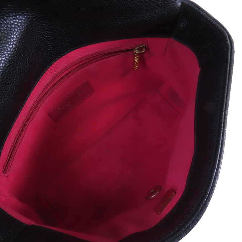 CHANEL 牛皮皮革Chain Shoulder Bag金扣鏈帶肩背袋-4