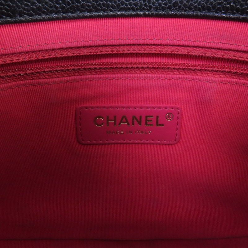 CHANEL 牛皮皮革Chain Shoulder Bag金扣鏈帶肩背袋-5