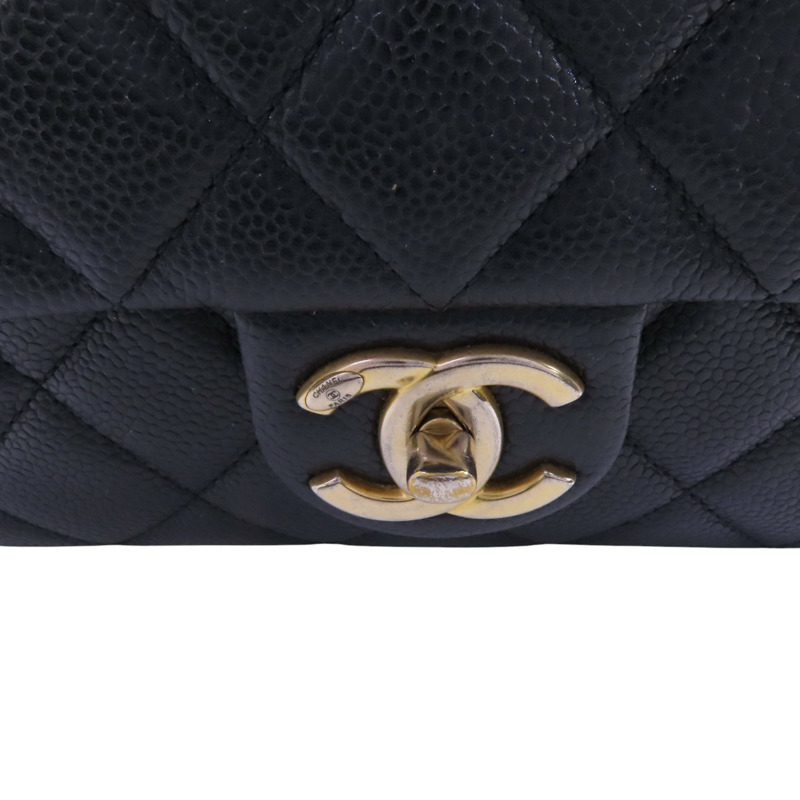 CHANEL 牛皮皮革Chain Shoulder Bag金扣鏈帶肩背袋-8