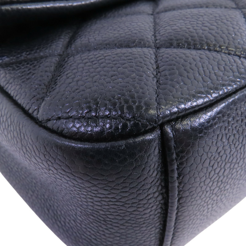 CHANEL 牛皮皮革Chain Shoulder Bag金扣鏈帶肩背袋-10