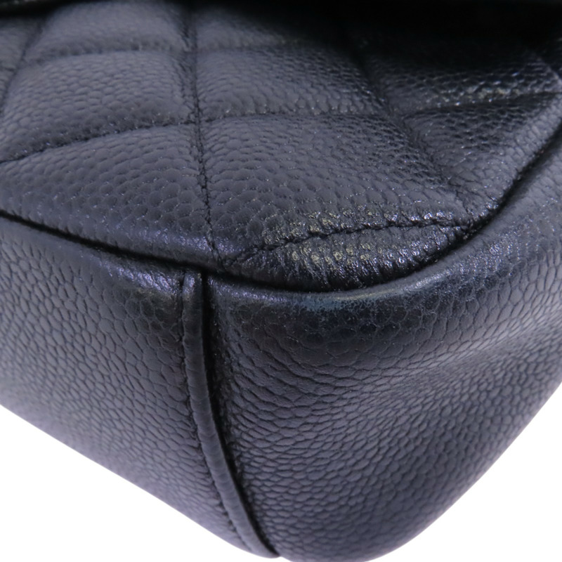 CHANEL 牛皮皮革Chain Shoulder Bag金扣鏈帶肩背袋-11
