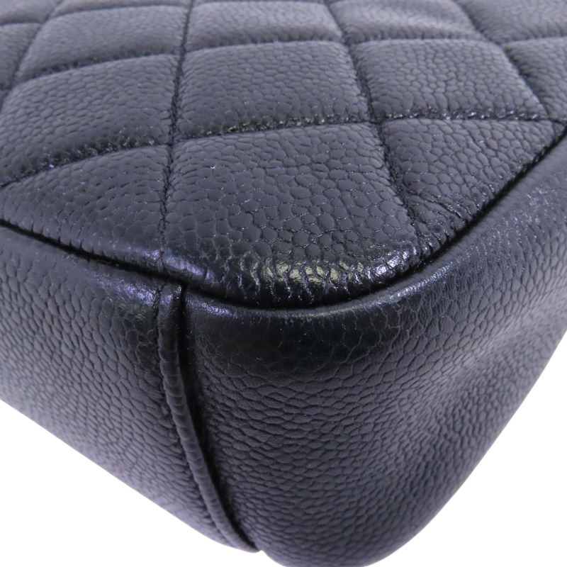 CHANEL 牛皮皮革Chain Shoulder Bag金扣鏈帶肩背袋-13