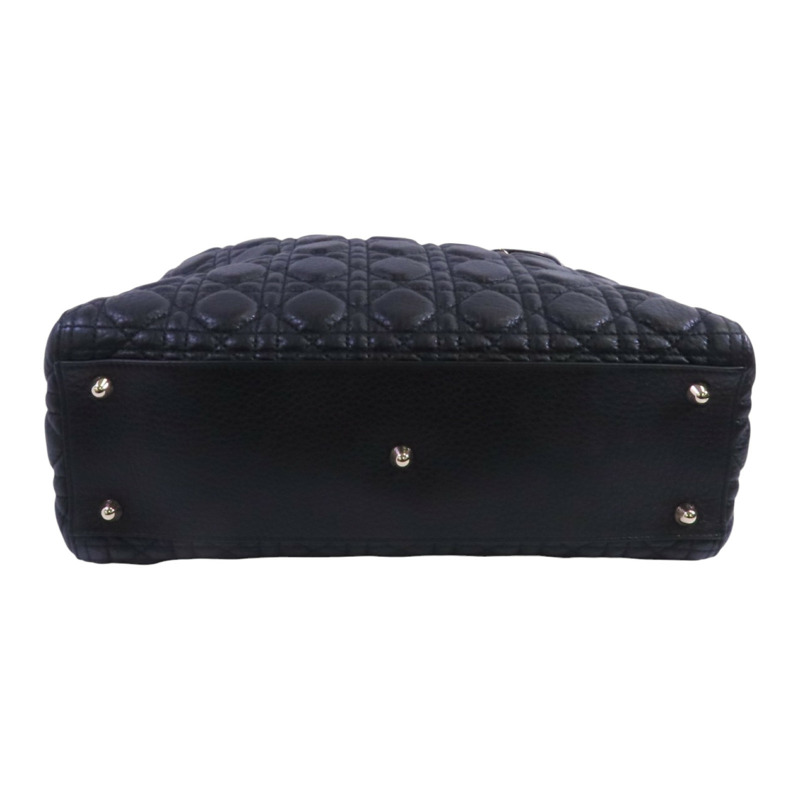 Dior 牛皮皮革Lady Dior Large金扣手挽肩背兩用袋-3