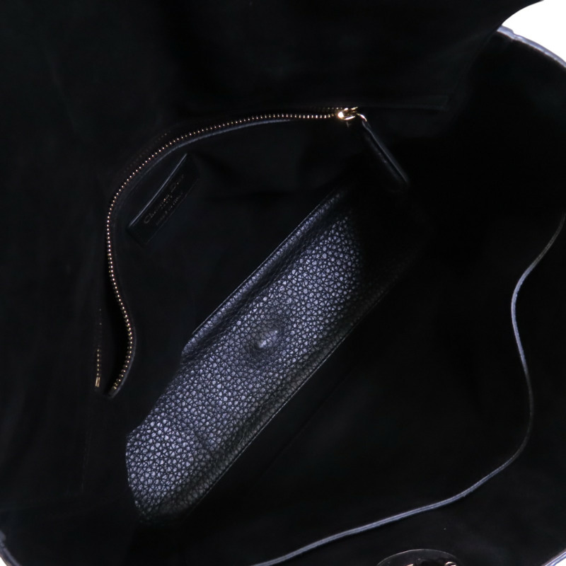Dior 牛皮皮革Lady Dior Large金扣手挽肩背兩用袋-4