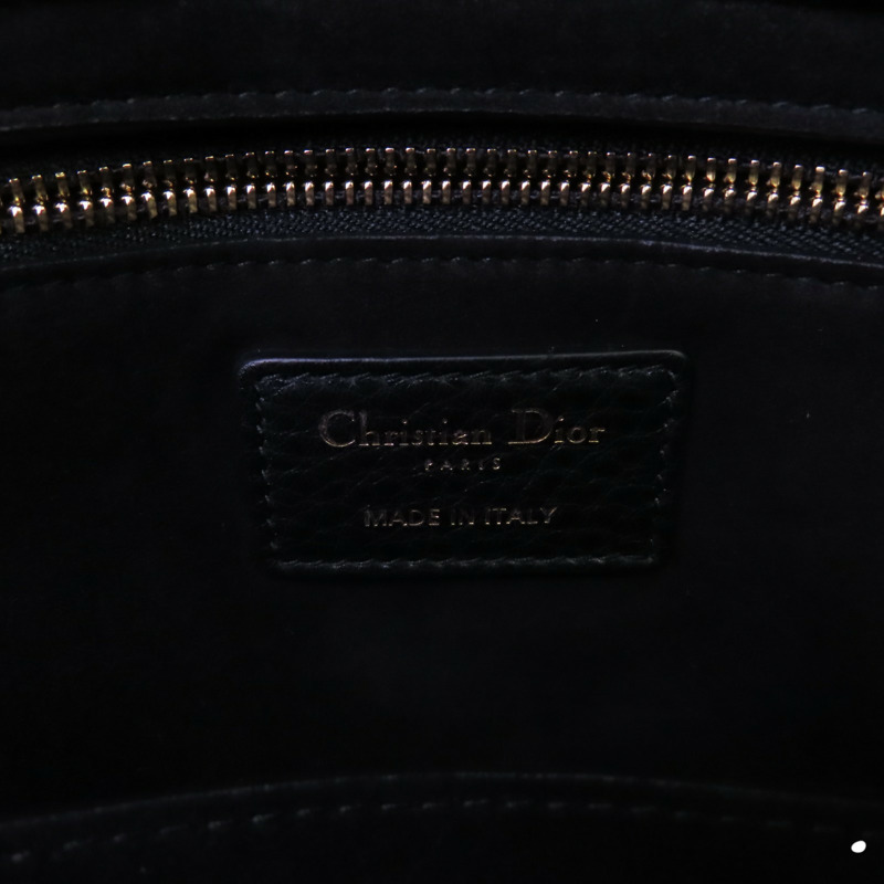 Dior 牛皮皮革Lady Dior Large金扣手挽肩背兩用袋-5