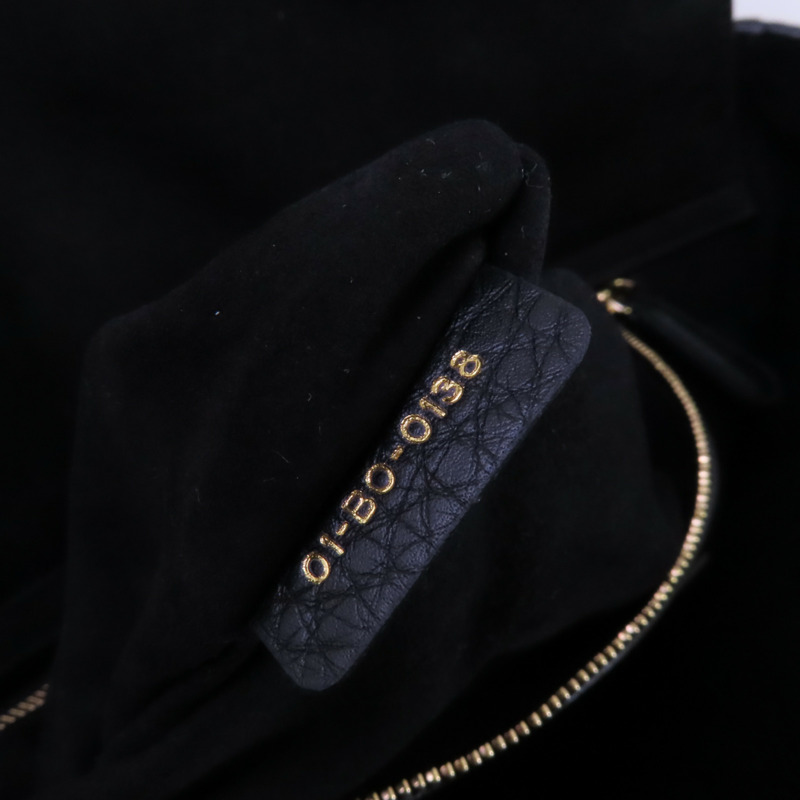 Dior 牛皮皮革Lady Dior Large金扣手挽肩背兩用袋-6