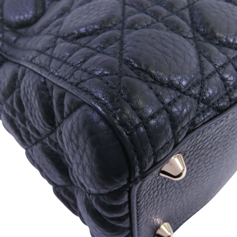 Dior 牛皮皮革Lady Dior Large金扣手挽肩背兩用袋-10