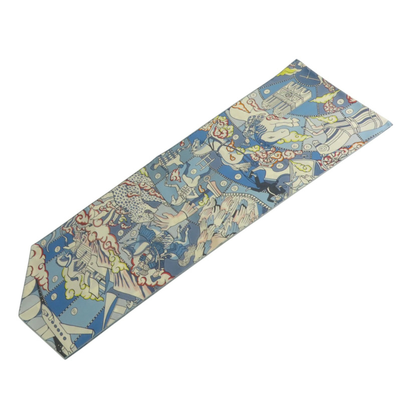 HERMES 絲質Maxi Twilly Scarf絲巾-1