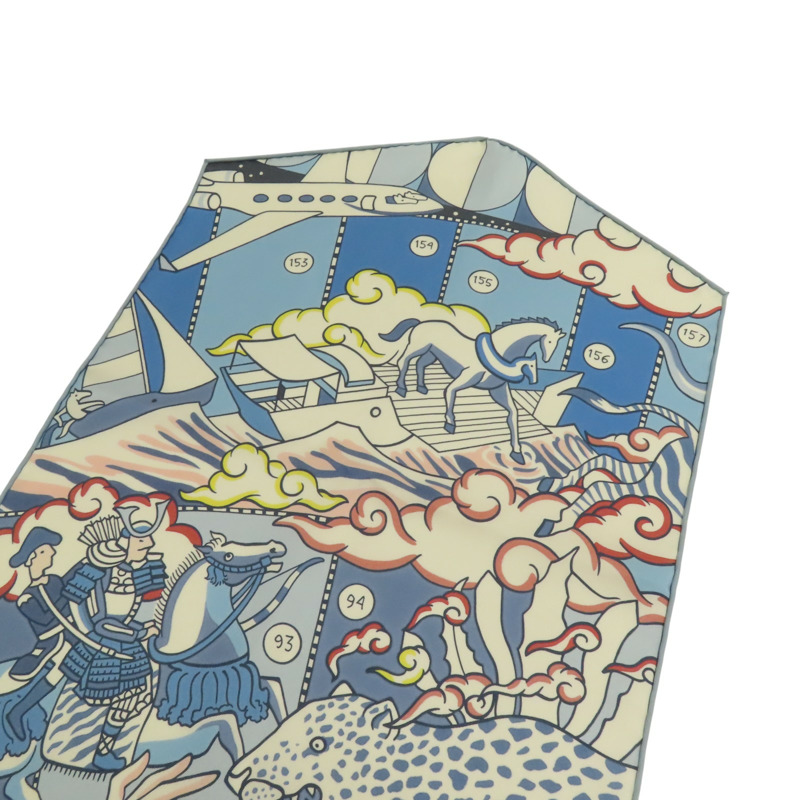 HERMES 絲質Maxi Twilly Scarf絲巾-10