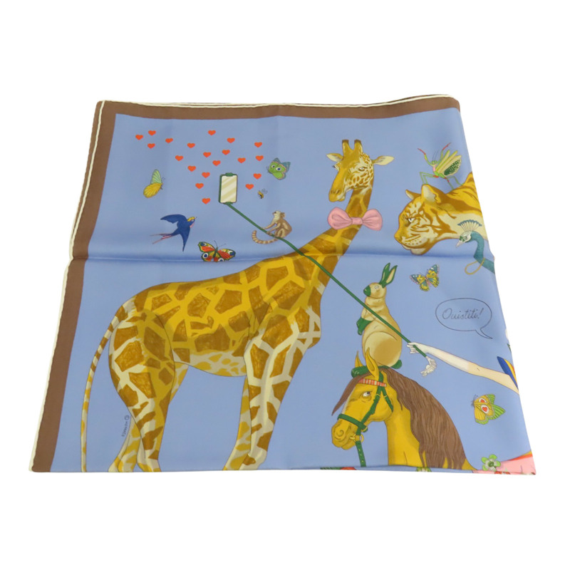 HERMES 絲質Scarf 90x90絲巾-2