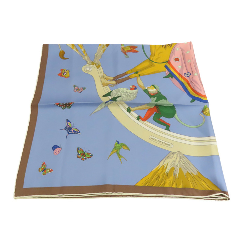 HERMES 絲質Scarf 90x90絲巾-4