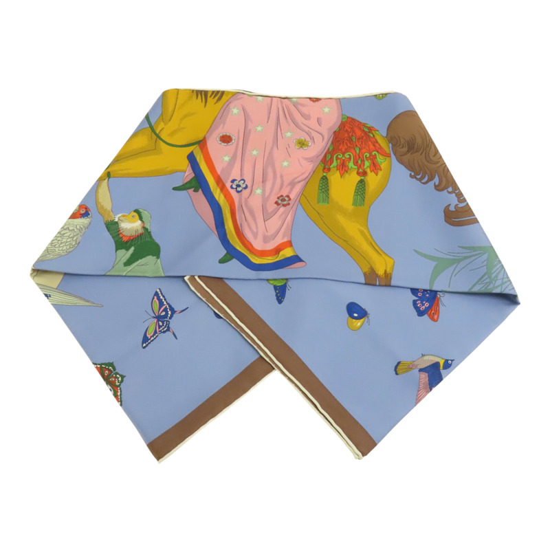 HERMES 絲質Scarf 90x90絲巾-5