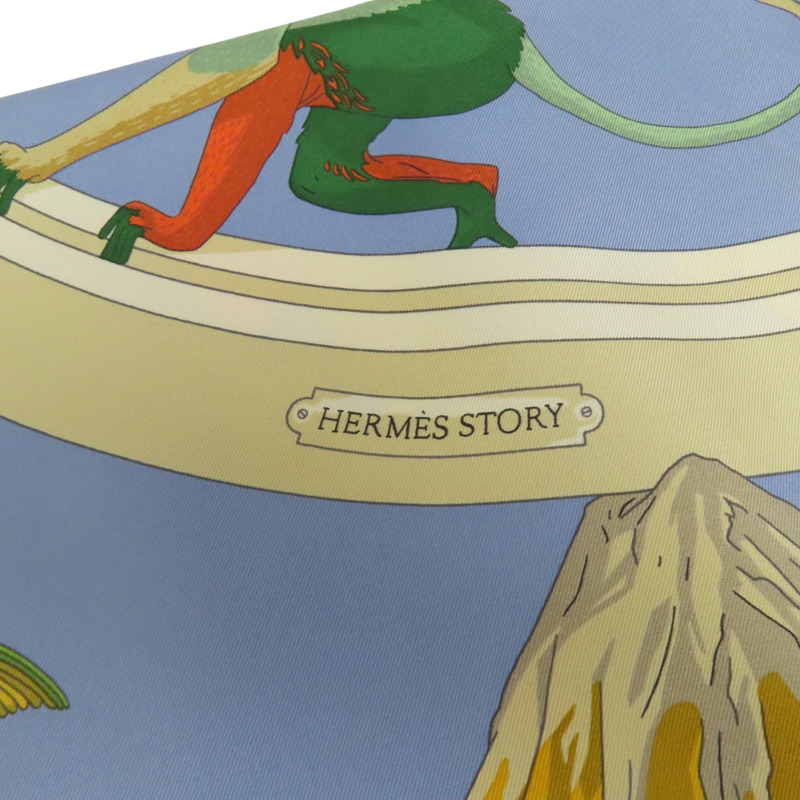 HERMES 絲質Scarf 90x90絲巾-10
