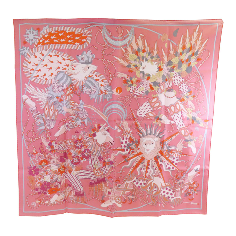 HERMES 絲質Scarf 90x90絲巾-0